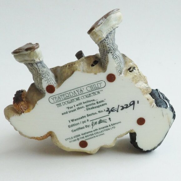 Yesterdays Child 1995 Katherine Amanda & Edmund Kind Hearts Nurse Figurine #3505 - Picture 8 of 10